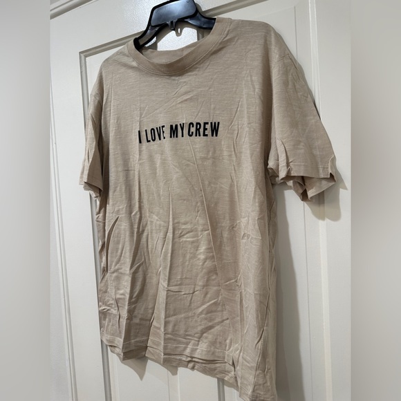 H & M women’s men’s I LOVE MY CREW graphic tee shirt top short sleeve - Picture 6 of 9